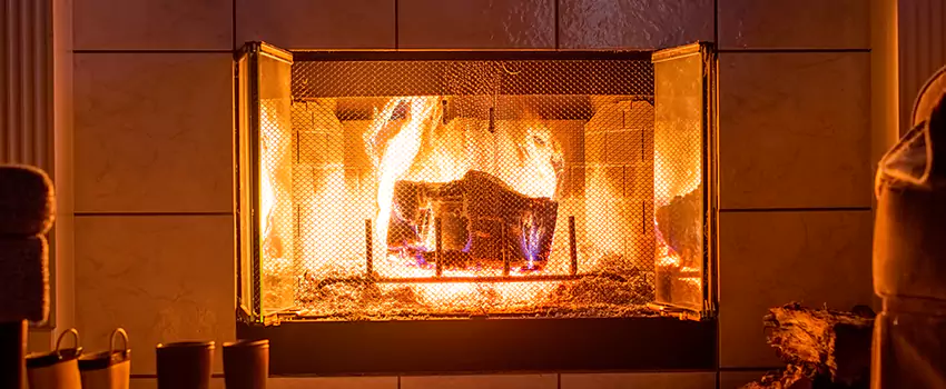 Mendota Hearth Landscape Fireplace Installation in Sandy, Utah